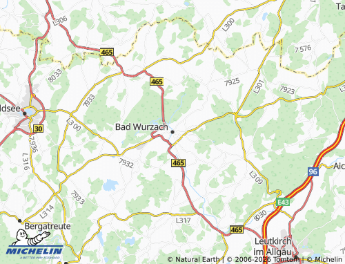 MICHELIN-Landkarte Bad Wurzach - ViaMichelin