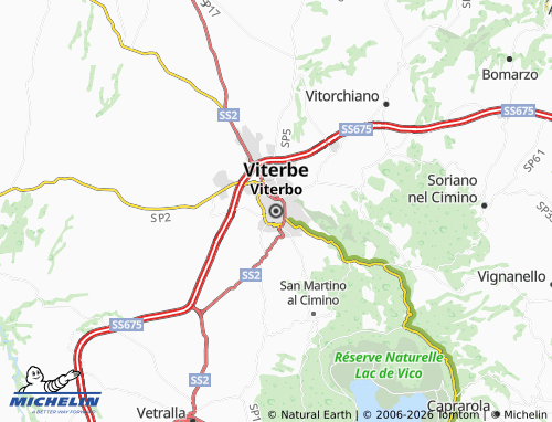 Mappa MICHELIN Viterbo - ViaMichelin