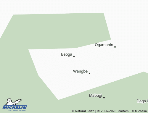 MICHELIN Beoga map - ViaMichelin