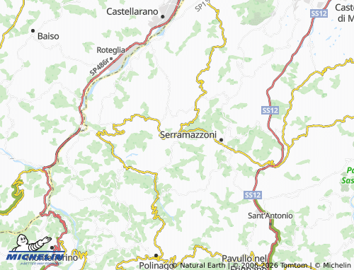 MICHELIN-Landkarte San Pellegrinetto - ViaMichelin