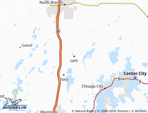 Mapa MICHELIN Lent - ViaMichelin