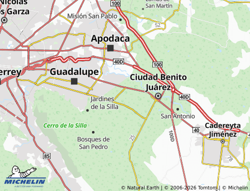 MICHELIN Arcos de Zirándaro map - ViaMichelin