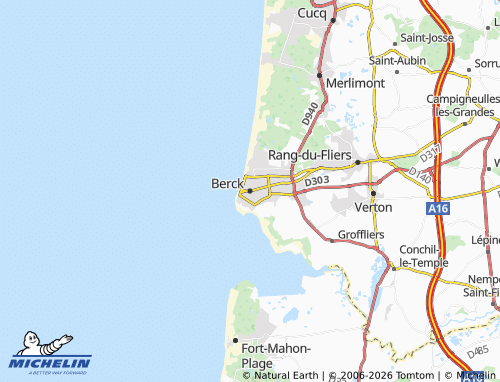 MICHELIN Berck map - ViaMichelin