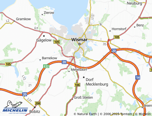 Mapa MICHELIN Steffin - ViaMichelin