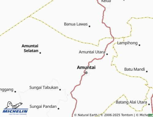 MICHELIN Jingah Bujur map - ViaMichelin