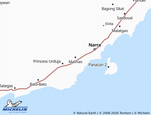 MICHELIN Malinao map - ViaMichelin