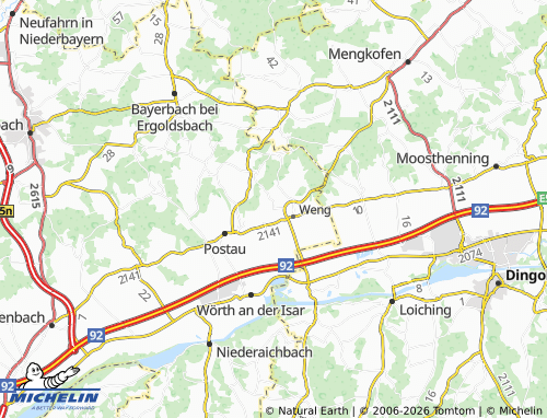 Mapa MICHELIN Moosberg - ViaMichelin