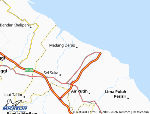 MICHELIN Sei Raja map - ViaMichelin