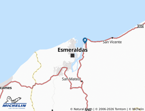 MICHELIN Esmeraldas map - ViaMichelin