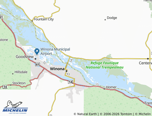 Mapa MICHELIN Bluff Siding - ViaMichelin