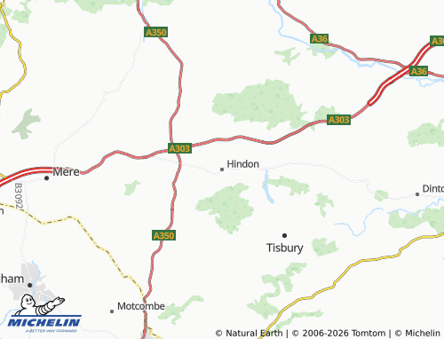 Carte MICHELIN Hindon - ViaMichelin
