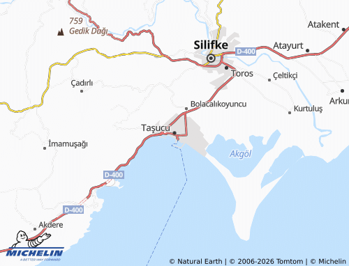 MICHELIN Taşucu map - ViaMichelin