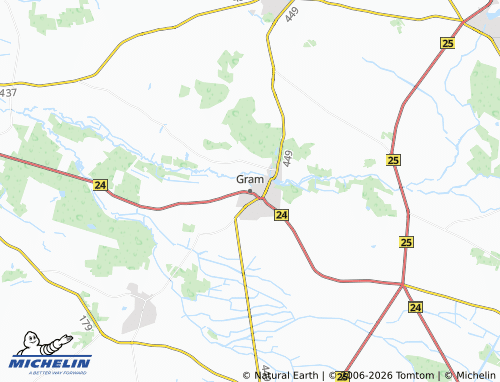 Mapa MICHELIN Gram - ViaMichelin