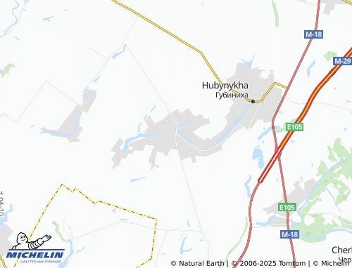 MICHELIN Mykolaivka map - ViaMichelin