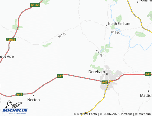 Carte MICHELIN Longham - ViaMichelin