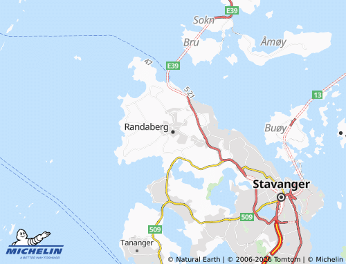 Mappa MICHELIN Randaberg - ViaMichelin