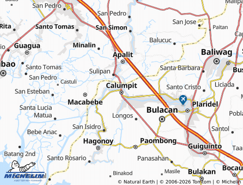 MICHELIN Calumpit map - ViaMichelin