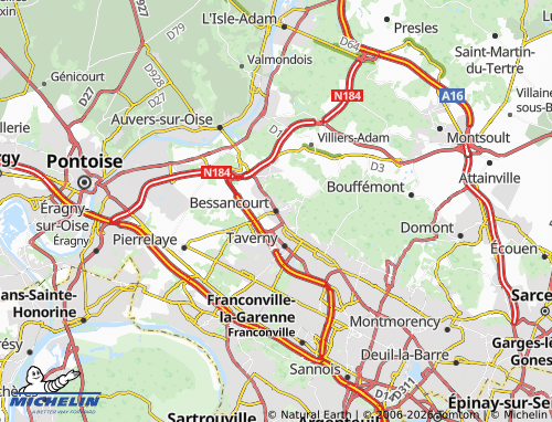 Mapa MICHELIN Bessancourt - ViaMichelin