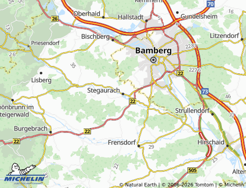 Mappa MICHELIN Stegaurach - ViaMichelin