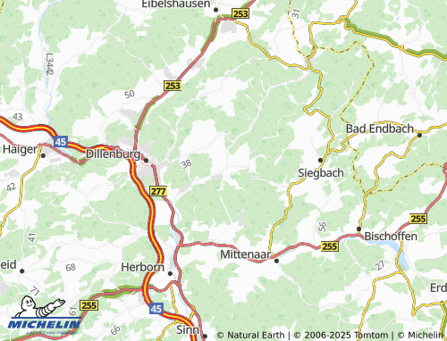 MICHELIN Oberscheld map - ViaMichelin
