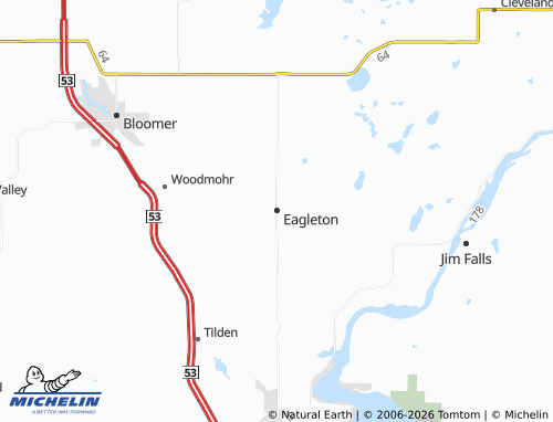 Mappa MICHELIN Eagleton - ViaMichelin