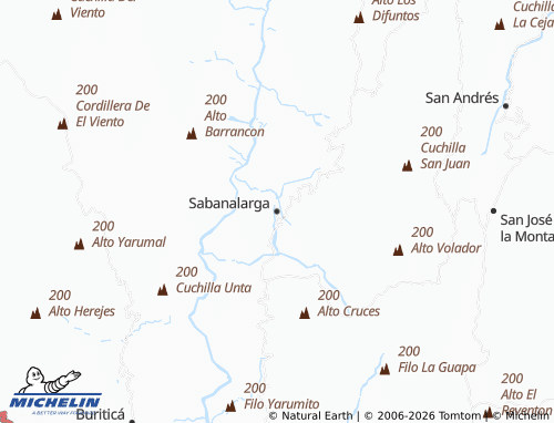 Mappa MICHELIN Sabanalarga - ViaMichelin