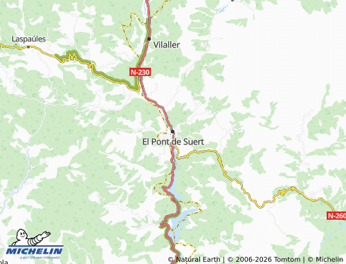 Mapa MICHELIN El Pont de Suert - ViaMichelin