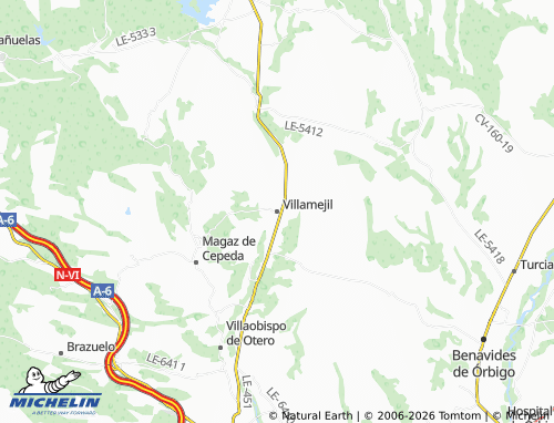 Mappa MICHELIN Villamejil - ViaMichelin