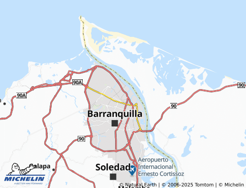 MICHELIN Santa Ana map - ViaMichelin