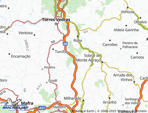 MICHELIN-Landkarte Feligueira - ViaMichelin