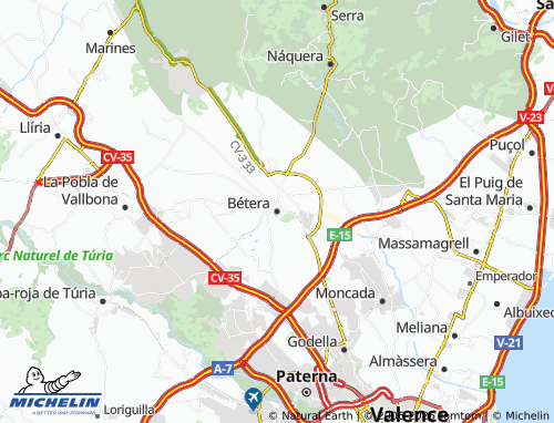 MICHELIN Bétera map - ViaMichelin