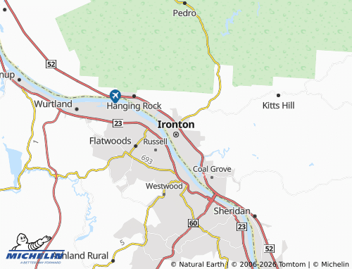 Mappa MICHELIN Ironton - ViaMichelin