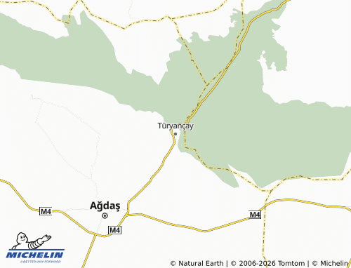 MICHELIN Türyançay map - ViaMichelin