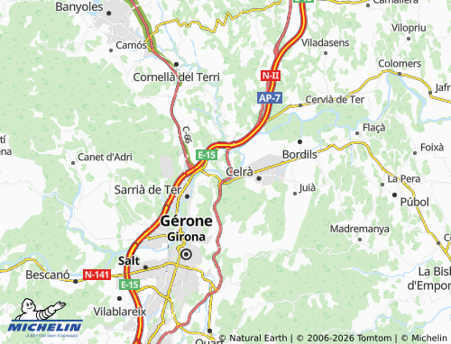 Carte MICHELIN Sant Julià de Ramis - ViaMichelin