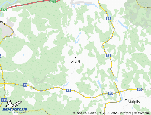 Mapa MICHELIN Allaži - ViaMichelin
