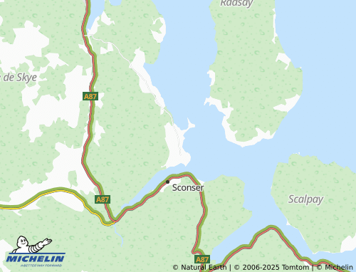 MICHELIN Balmeanach The Braes map - ViaMichelin