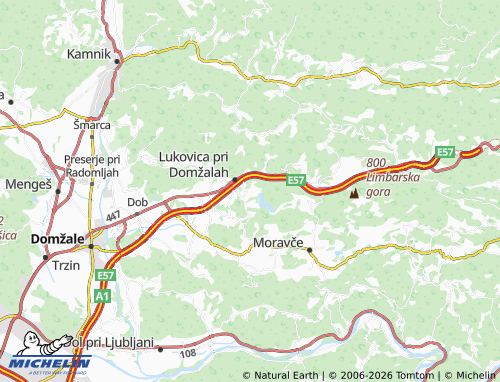 Mapa MICHELIN Gradišče pri Lukovici - ViaMichelin