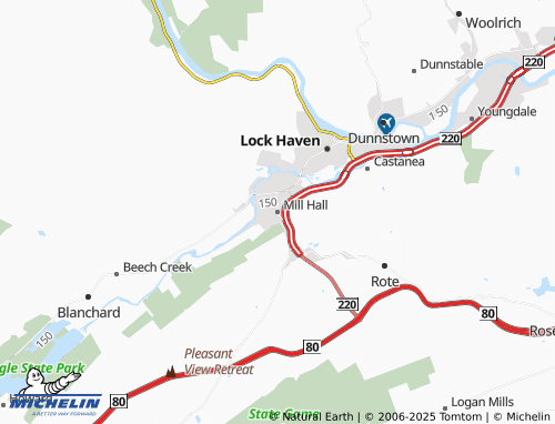 MICHELIN Mill Hall map - ViaMichelin