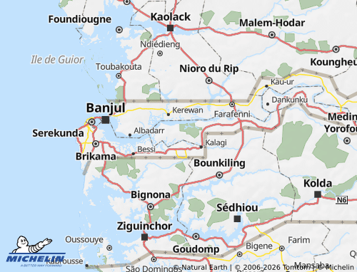 Mappa MICHELIN Kiang West - ViaMichelin