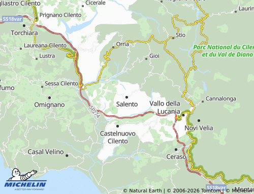 Mappa MICHELIN Salento - ViaMichelin