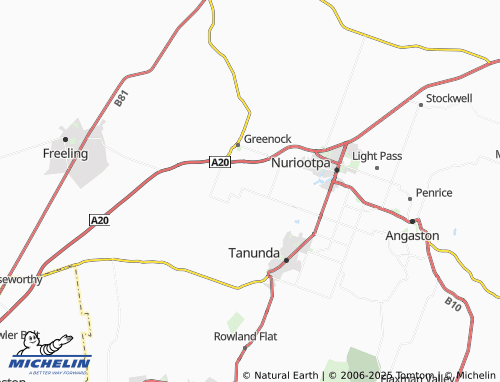 MICHELIN Marananga map - ViaMichelin