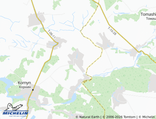 Mapa MICHELIN Luchyn - ViaMichelin