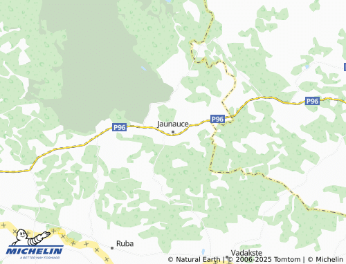 MICHELIN Jaunauces pagasts map - ViaMichelin