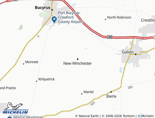 Mappa MICHELIN New Winchester - ViaMichelin