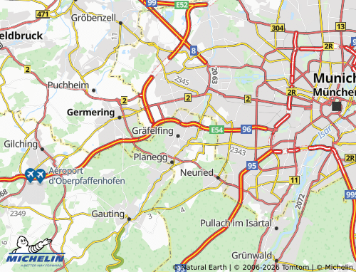 Mapa MICHELIN Gräfelfing - ViaMichelin