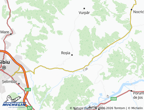Carte MICHELIN Roșia - ViaMichelin