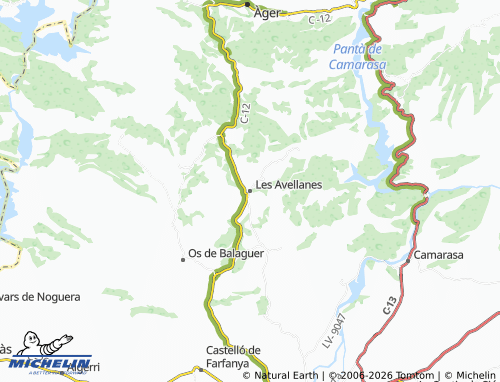 MICHELIN-Landkarte Les Avellanes - ViaMichelin