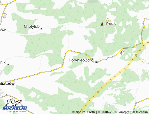 MICHELIN Krzywe map - ViaMichelin