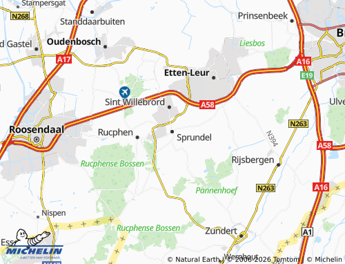Kaart MICHELIN Sprundel - ViaMichelin