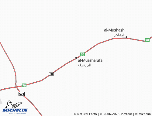 MICHELIN-Landkarte al-Muasharafa - ViaMichelin